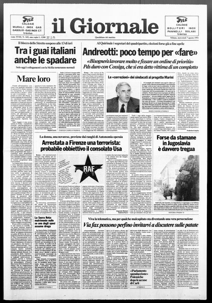 Il giornale : quotidiano del mattino